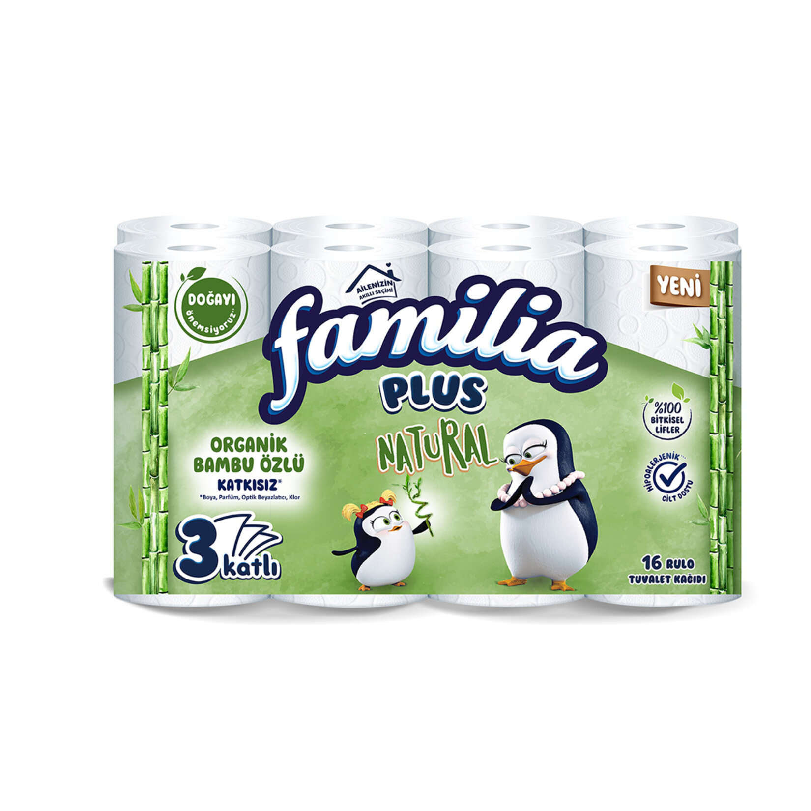 Familia Plus Natural Tuvalet Kağıdı 16lı