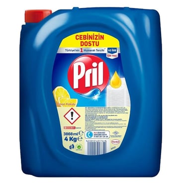 Pril Bulaşık Deterjanı 4 Kg Limon 3lü Güç