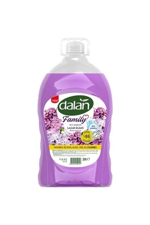Dalan Sıvı Sabun 3 L. Leylak Buketi Paraben, Silikon, Alkol, Peg, Sls Içermez