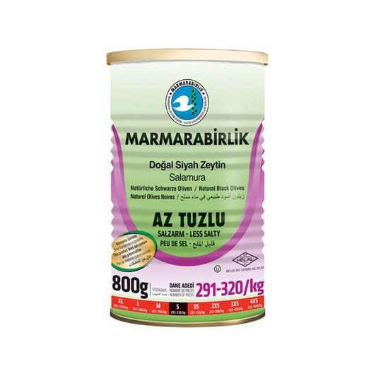 Marmarabirlik Az Tuzlu Siyah Zeytin Teneke Kutu 800 gr